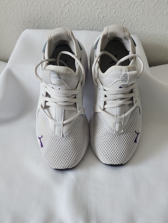 Puma Other - Puma White Sneakers with Purple Logo Accent